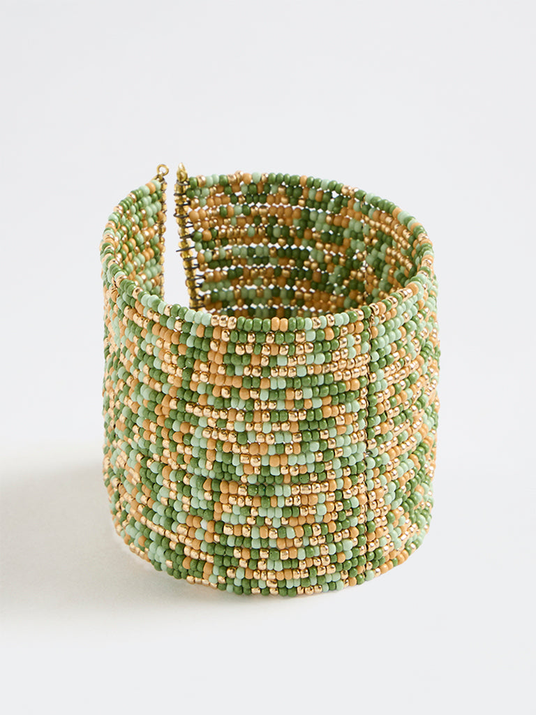 Westside Accessories Multi Color Beaded Statement Bracelet