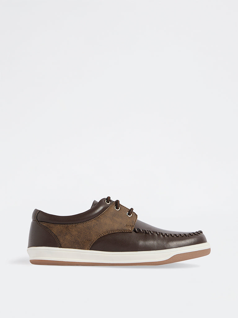 SOLEPLAY Brown Lace-Up Shoes