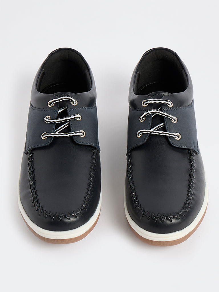 SOLEPLAY Navy Lace-Up Shoes