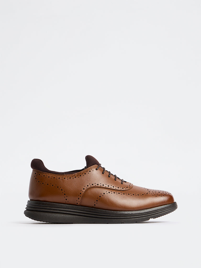 SOLEPLAY Tan Brogue Shoes