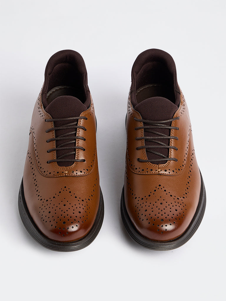 SOLEPLAY Tan Brogue Shoes