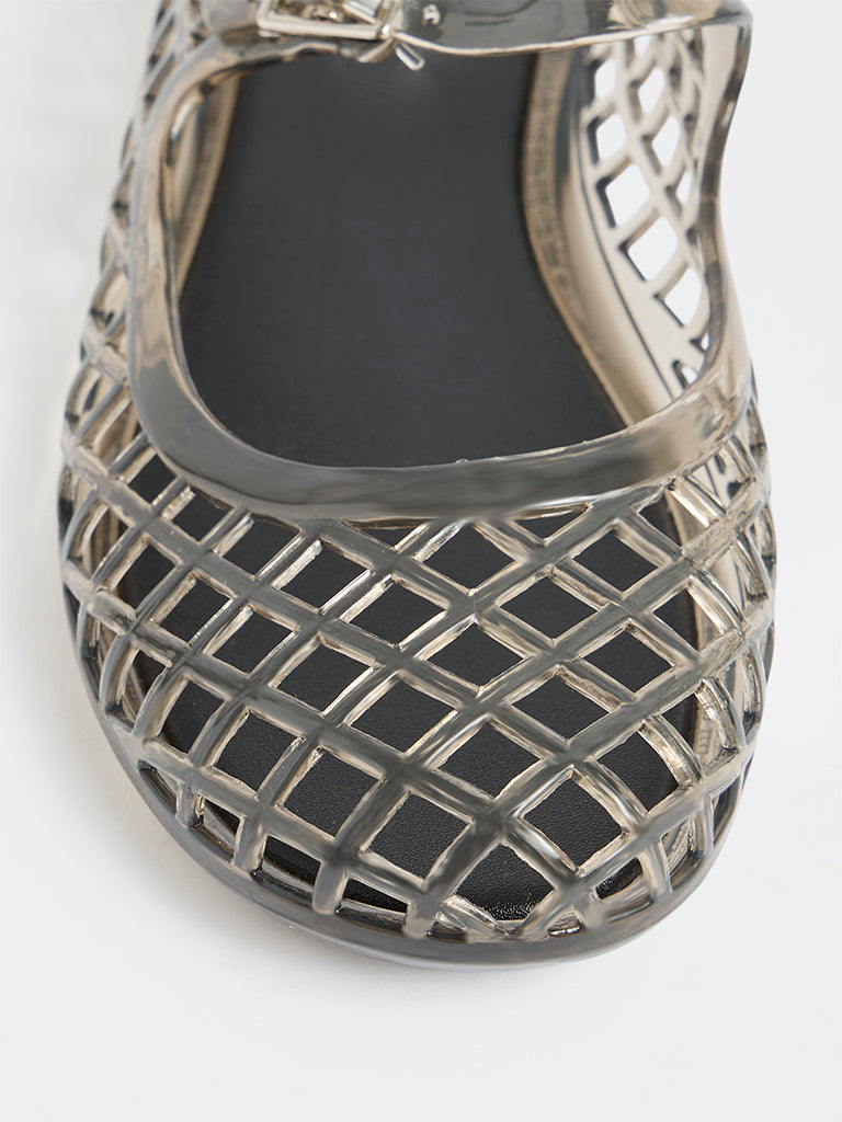 LUNA BLU Black Mary Jane Jelly Shoes