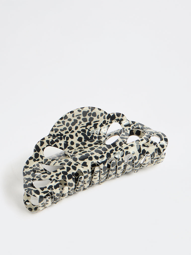 Westside Accessories Black Animal Printed Statement Claw Clip