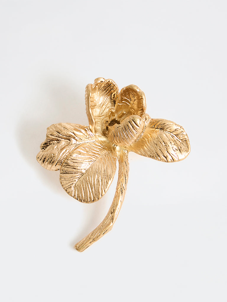 Westside Accessories Gold Floral Brooch