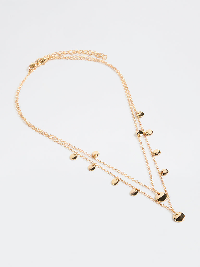 Westside Accessories Gold Layered Necklace - Pack of 2