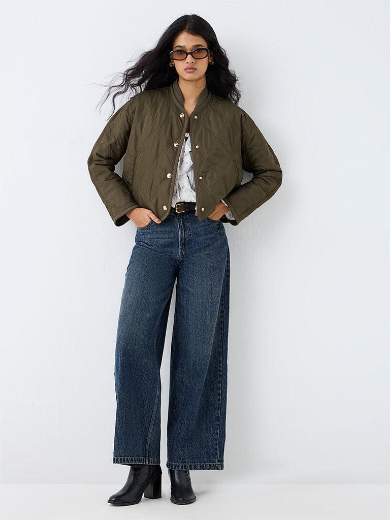LOV Olive Quilted Jacket
