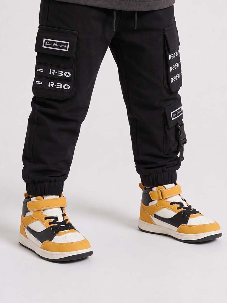Yellow Yellow High-Top Sneakers