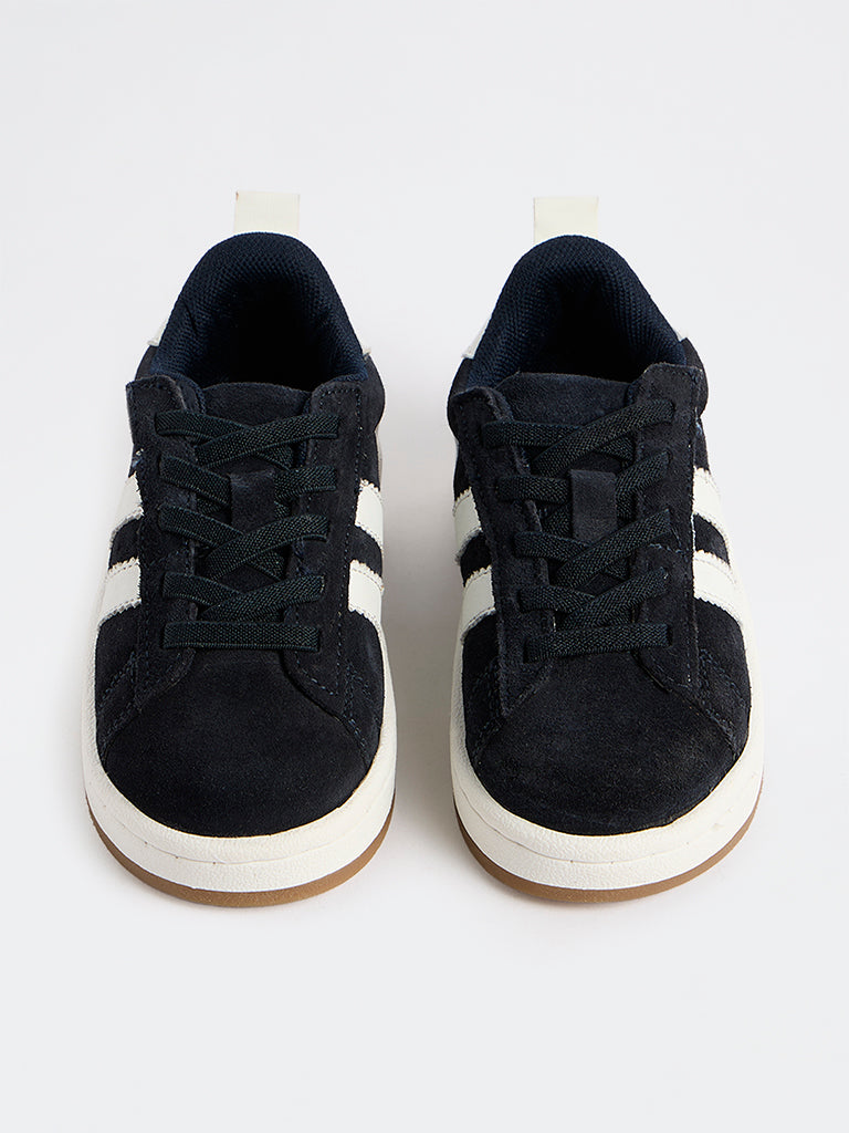 Yellow Navy Lace-Up Sneakers