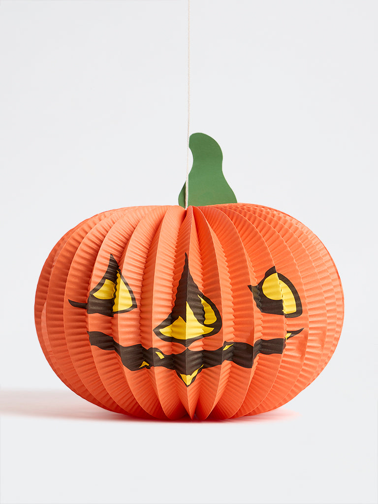 Westside Home Orange Halloween Pumpkin Hanging Decoration