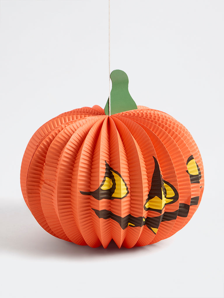 Westside Home Orange Halloween Pumpkin Hanging Decoration