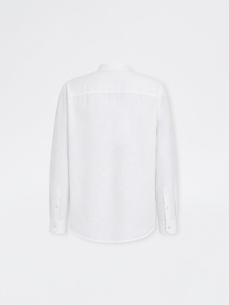 Ascot Off-White Solid Relaxed-Fit Shirt
