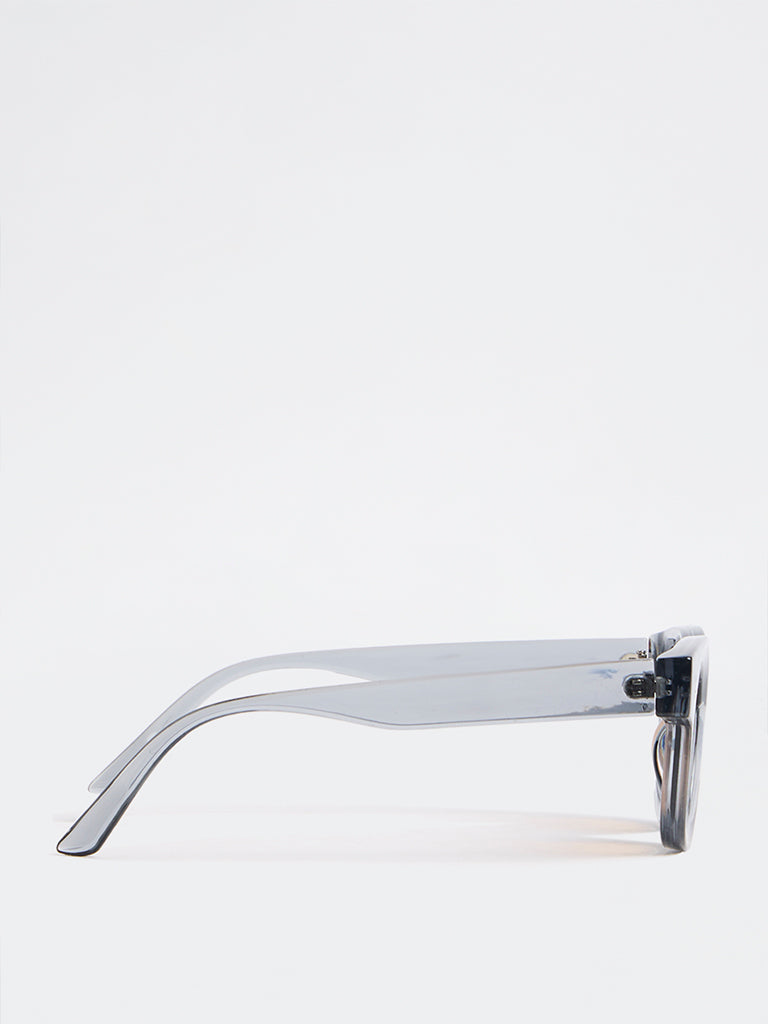 Nuon Grey Round Frame Sunglasses - Comes with a Pouch and Cleaning Cloth