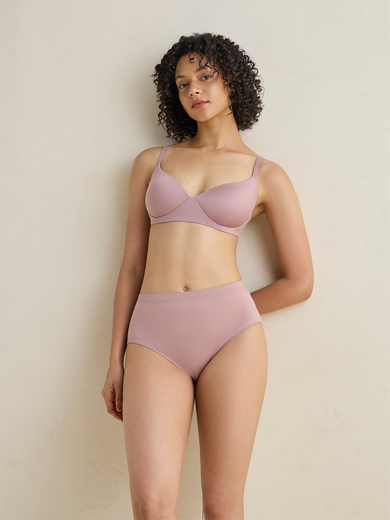 Wunderlove Dusty Rose Seamfree Full Briefs