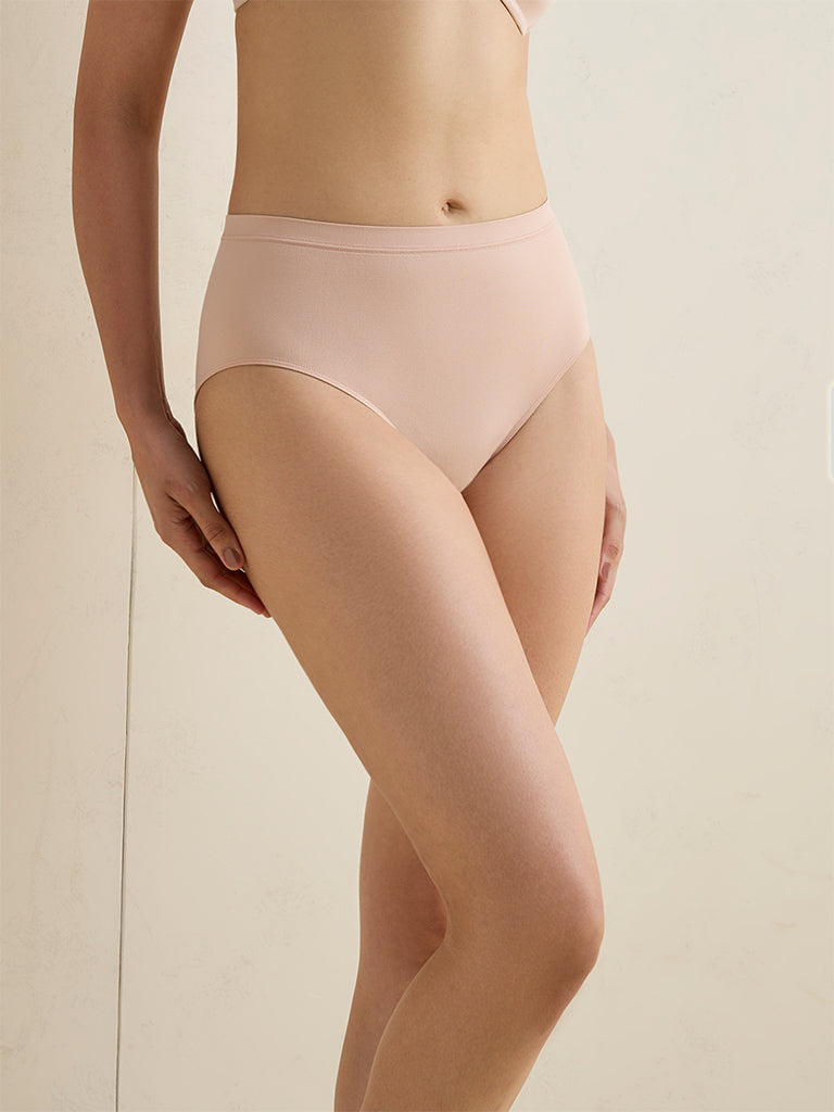 Wunderlove Light Beige Seam Free Full Briefs