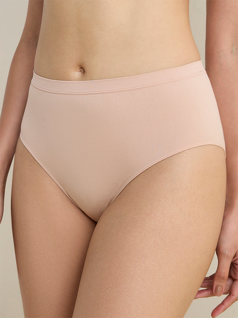 Wunderlove Light Beige Seam Free Full Briefs