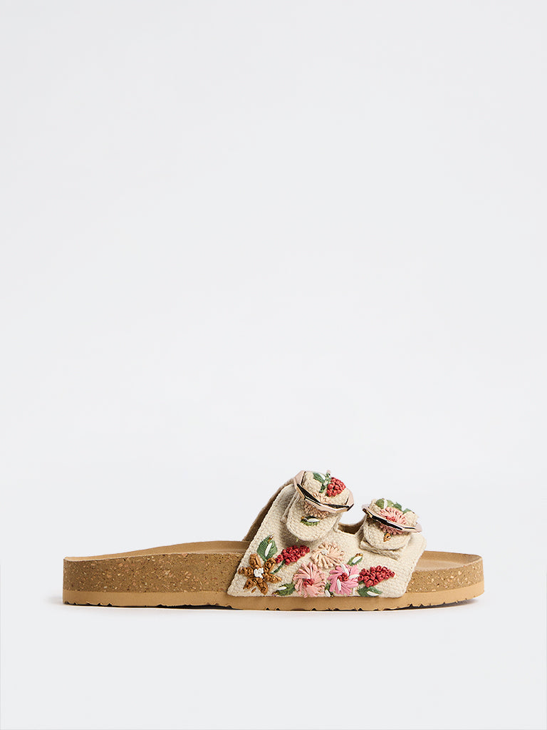 LUNA BLU Multicolour Slip-On Sandals