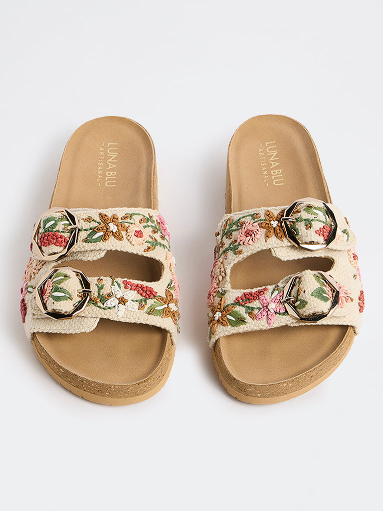 LUNA BLU Multicolour Slip-On Sandals