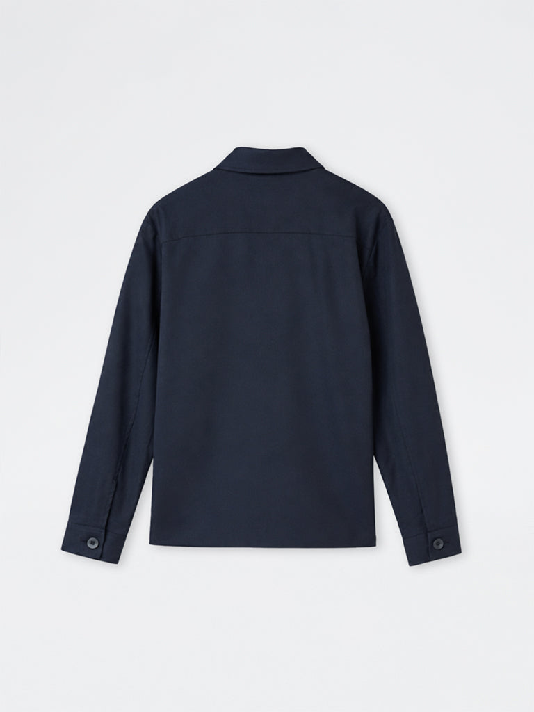 WES Formals Navy Solid Slim-Fit Blazer