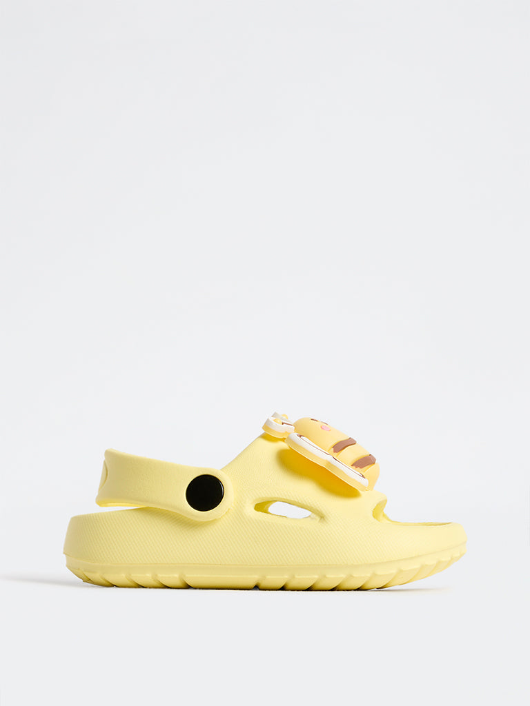 Yellow Yellow Bee Appliqué Clogs