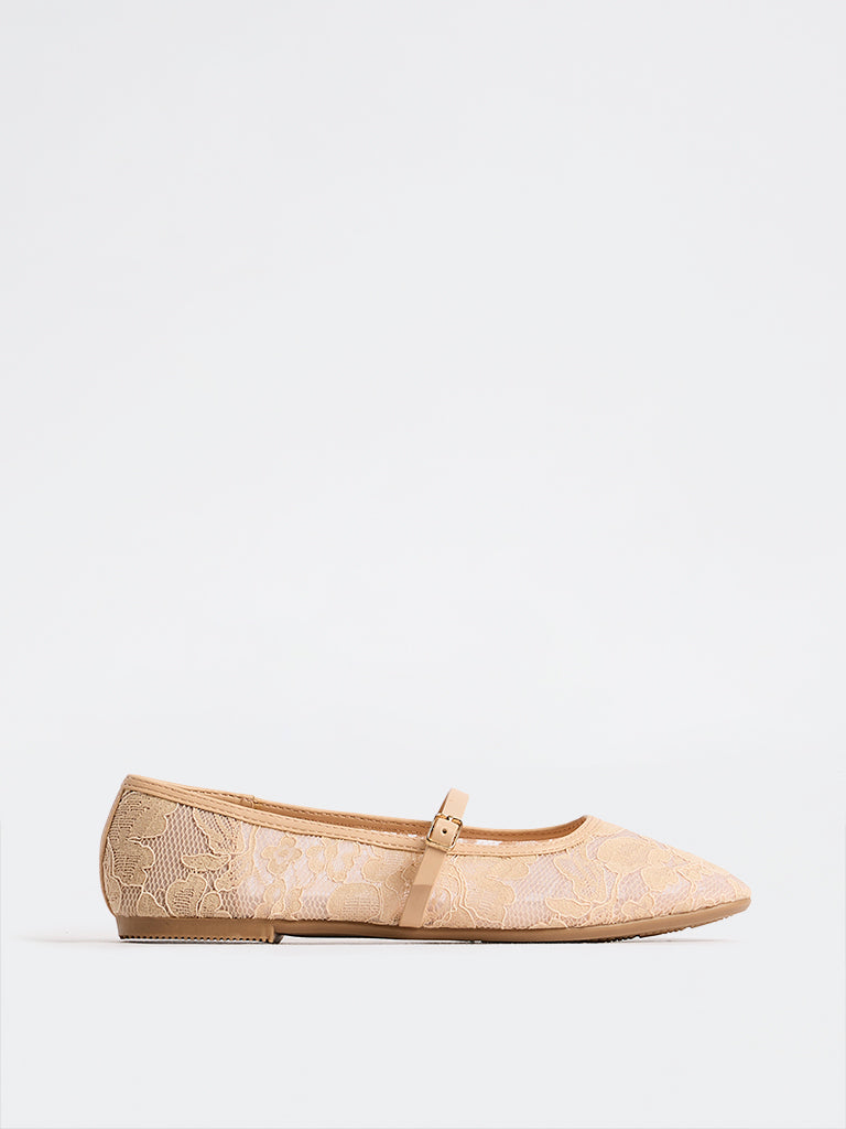 LUNA BLU Blush Pink Mary Jane Shoes