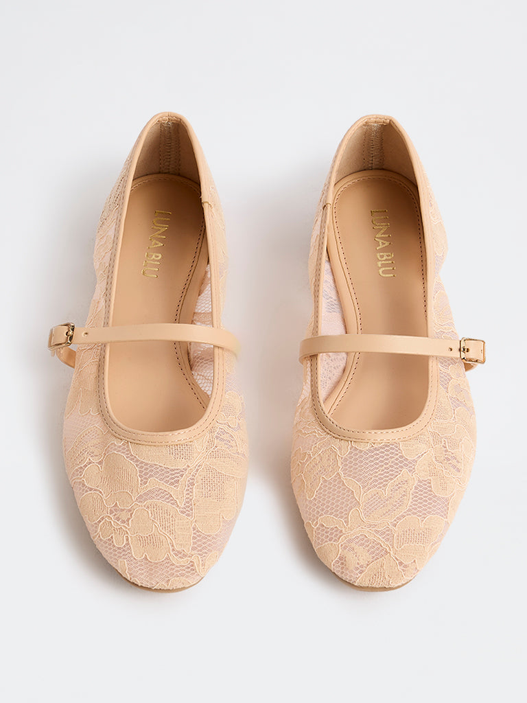 LUNA BLU Blush Pink Mary Jane Shoes