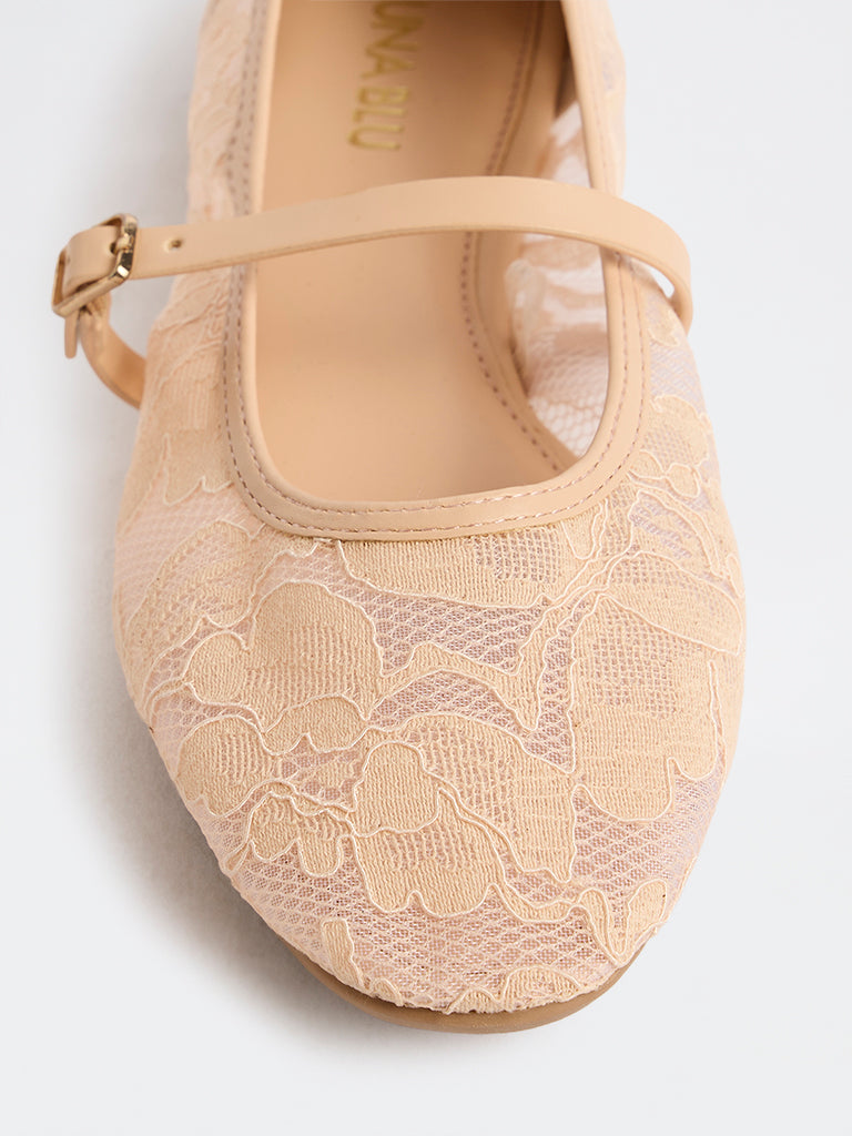 LUNA BLU Blush Pink Mary Jane Shoes