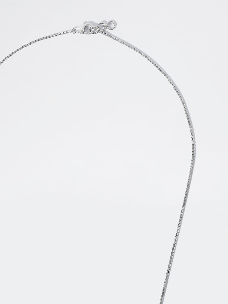 Men's Chevron Lab Diamond Rectangle Necklace
