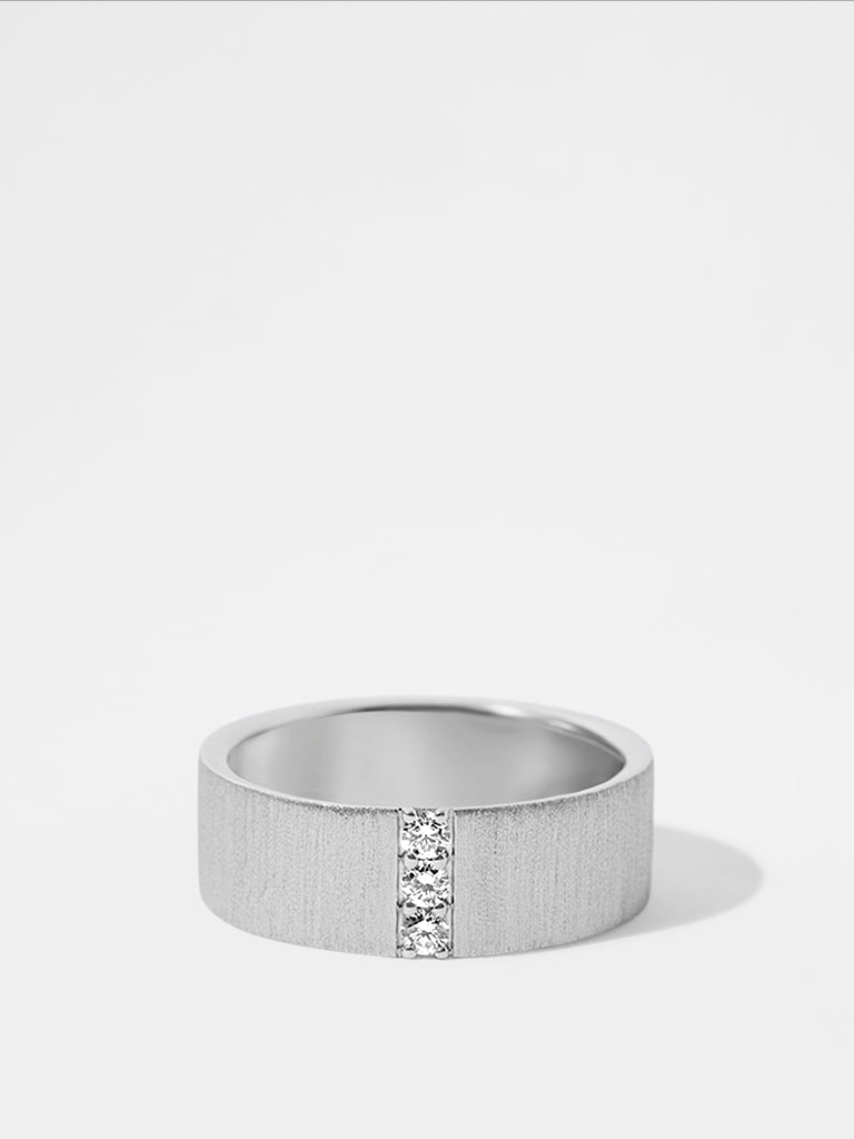 Men's 3 Lab Diamond Band Ring