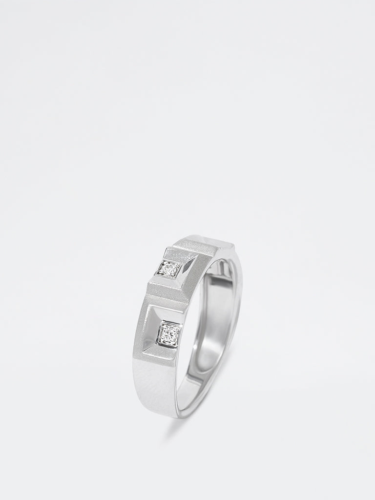 Men's Geometric Lab Diamond Band Ring