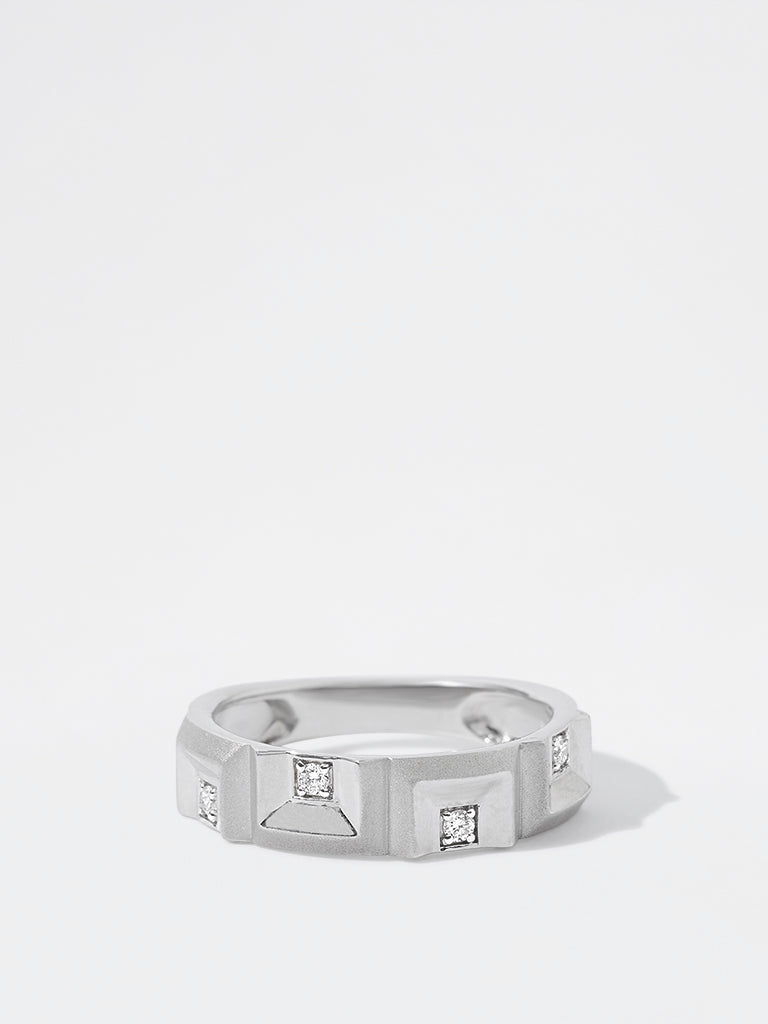 Men's Geometric Lab Diamond Band Ring