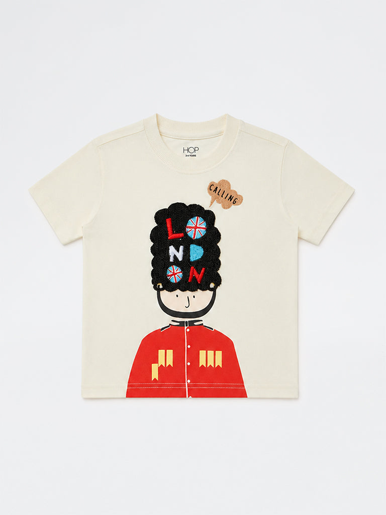 HOP Kids Boys Off-White London Inspired Cotton T-Shirt