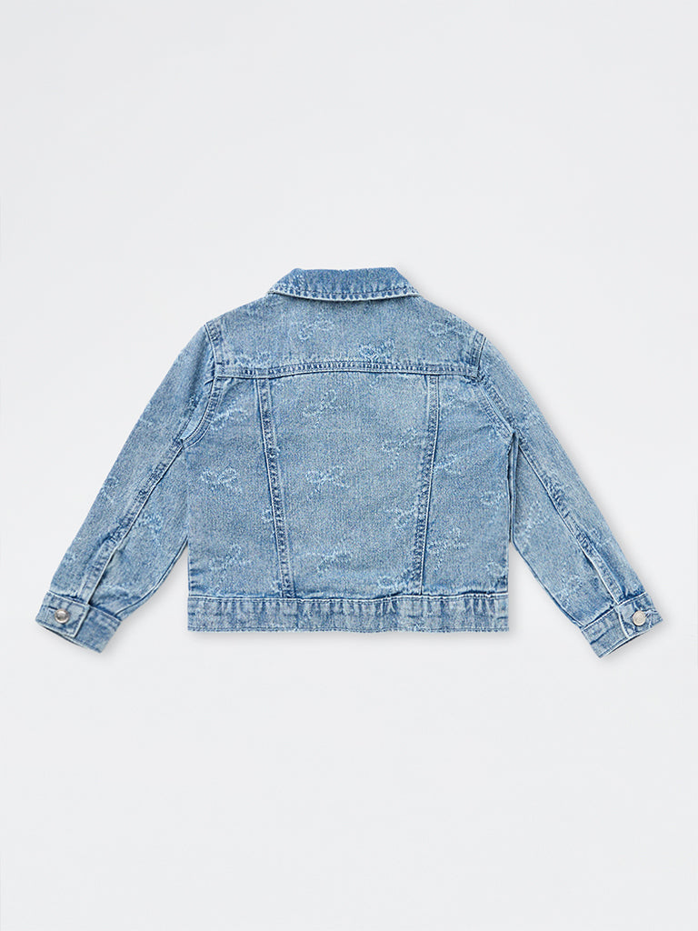 HOP Kids Girls Blue Denim Jacket