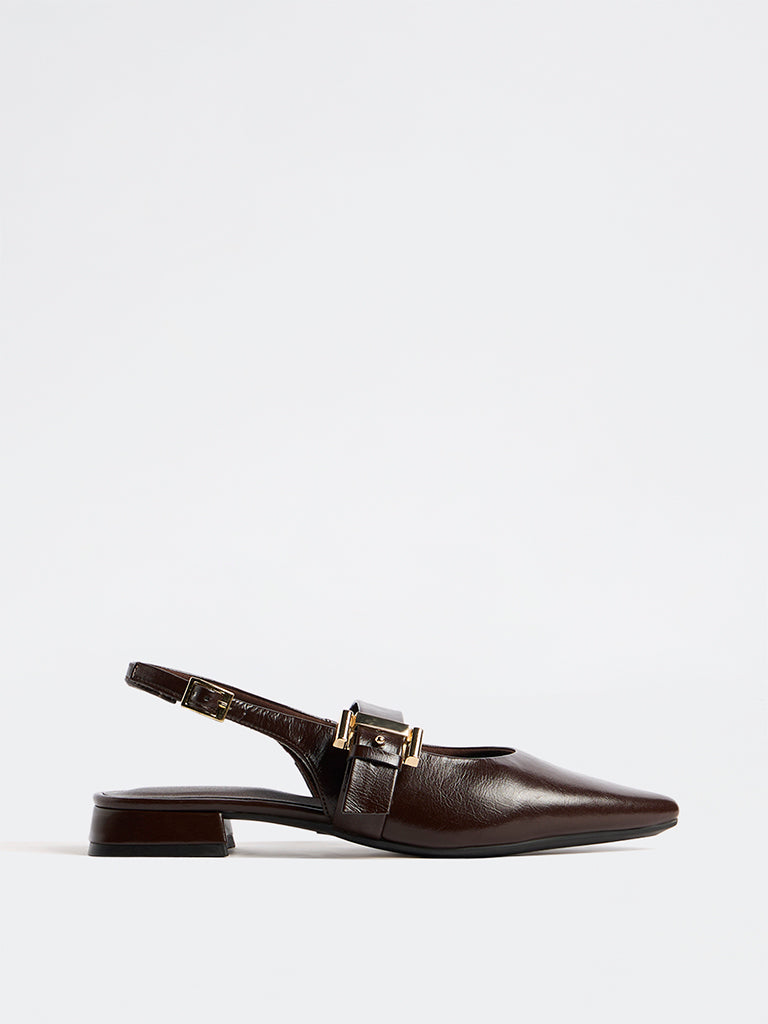 LUNA BLU Dark Brown Shoes