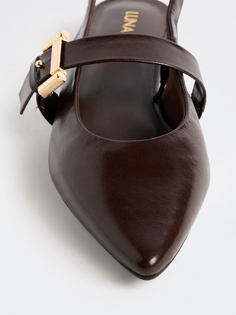 LUNA BLU Dark Brown Shoes