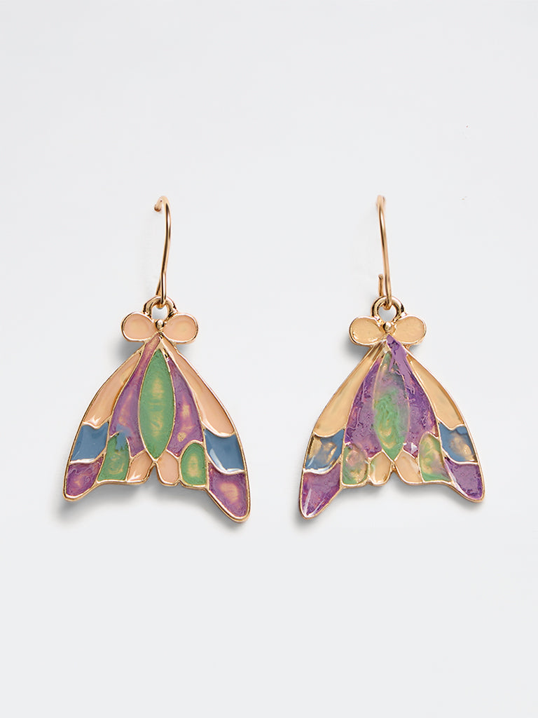 Westside Accessories Multicolour Bug Motif Dangler Earrings