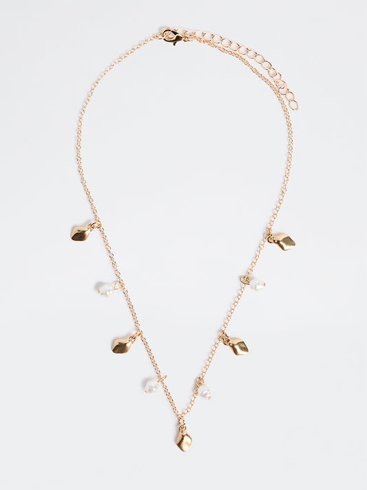 Westside Accessories Gold Multi-Charm Chain Necklace