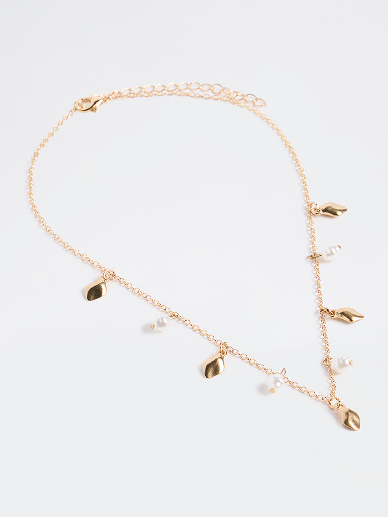 Westside Accessories Gold Multi-Charm Chain Necklace
