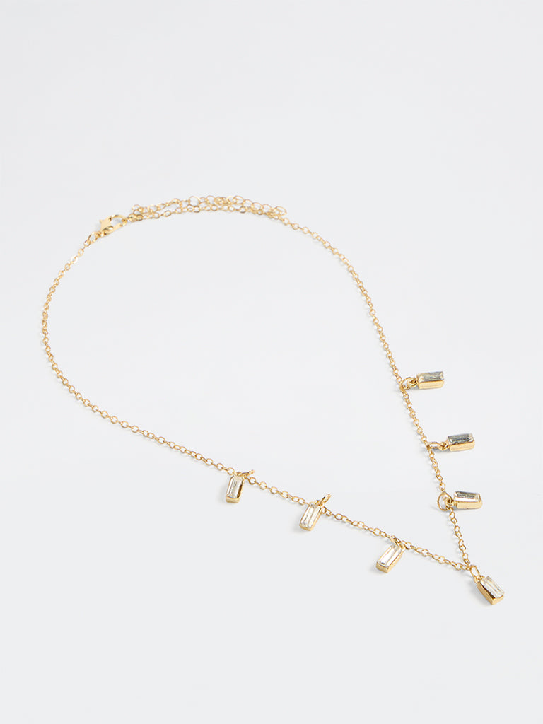 Westside Accessories Gold Multi-Charm Chain Necklace