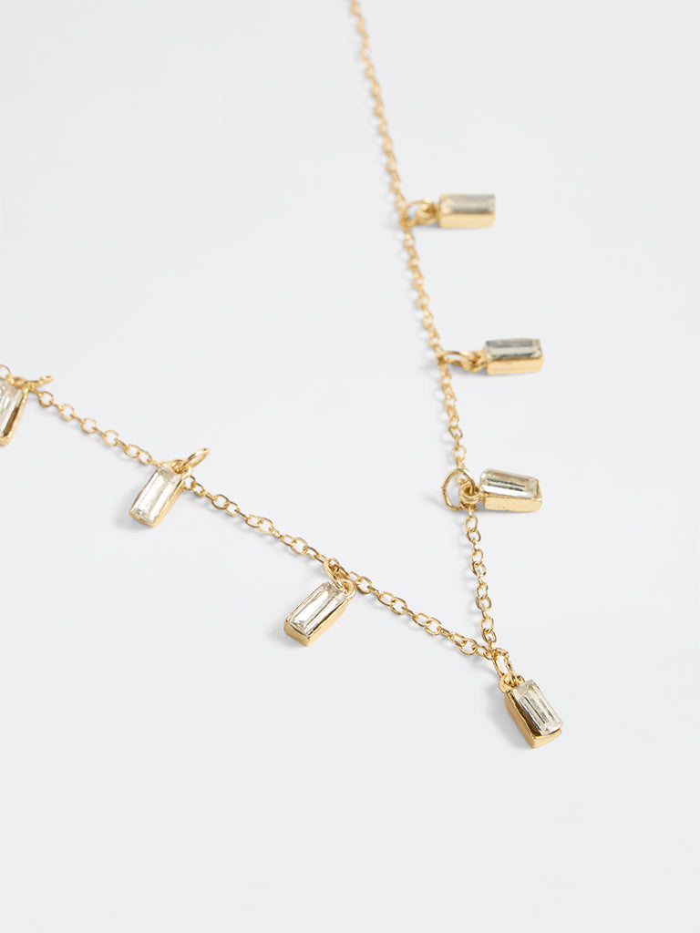 Westside Accessories Gold Multi-Charm Chain Necklace