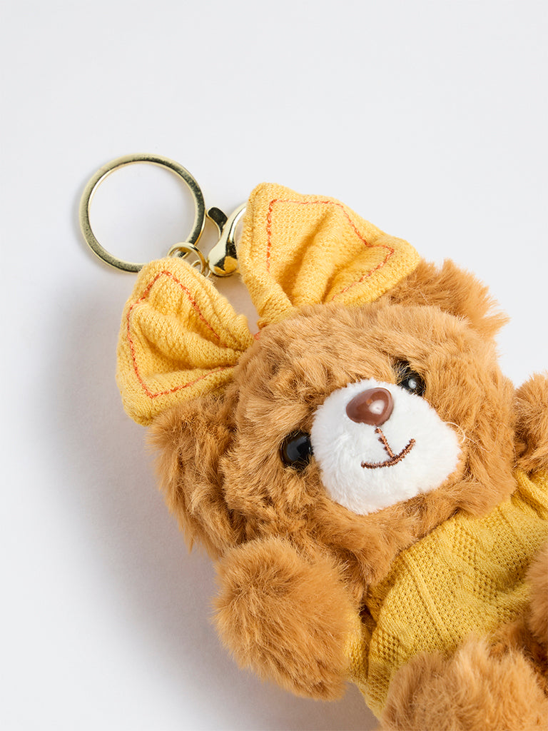 Y&F Kids Girls Light Brown Teddy Bear Keychain