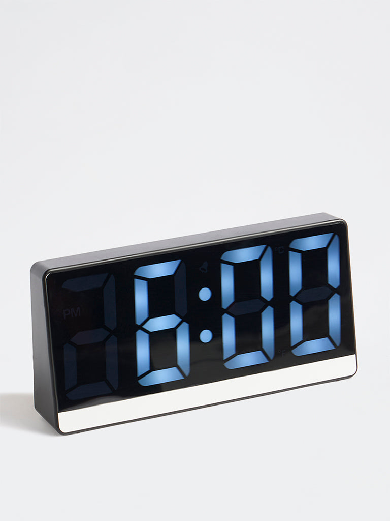Westside Home Black Digital Clock with USB Cable