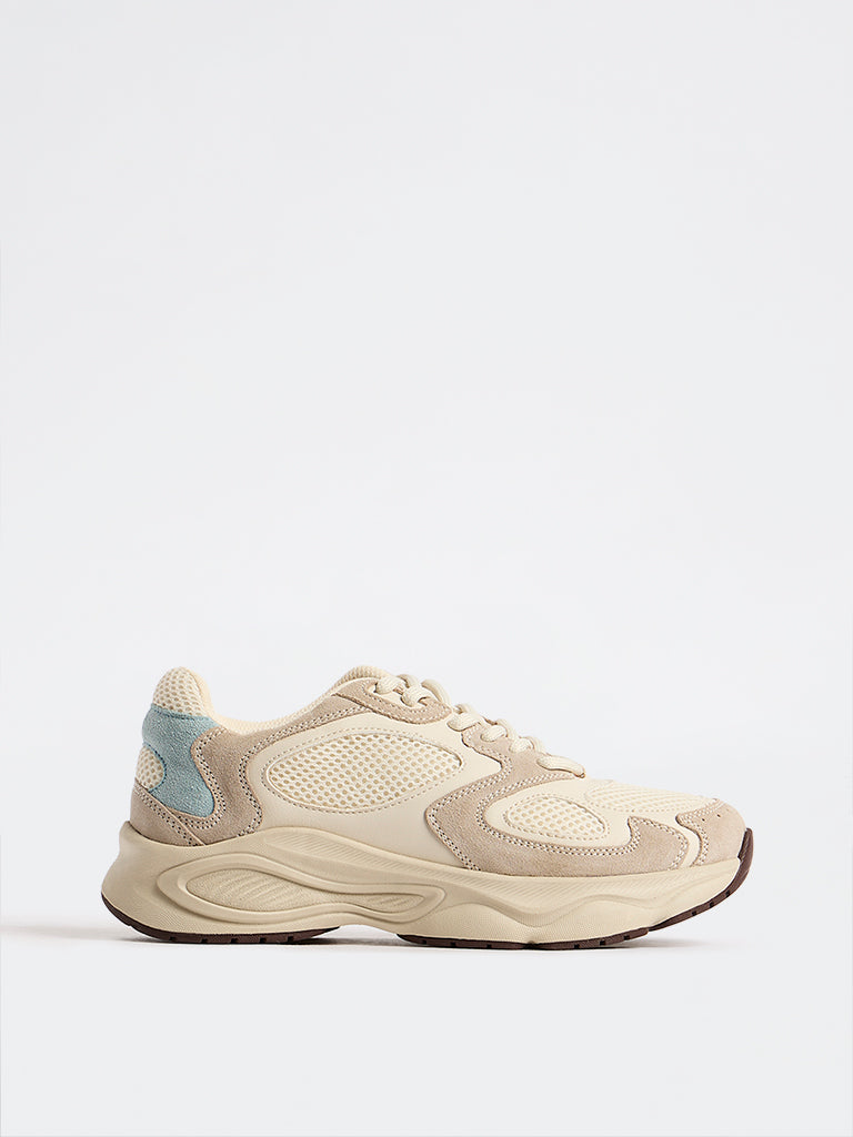 LUNA BLU Ivory Chunky Sneakers