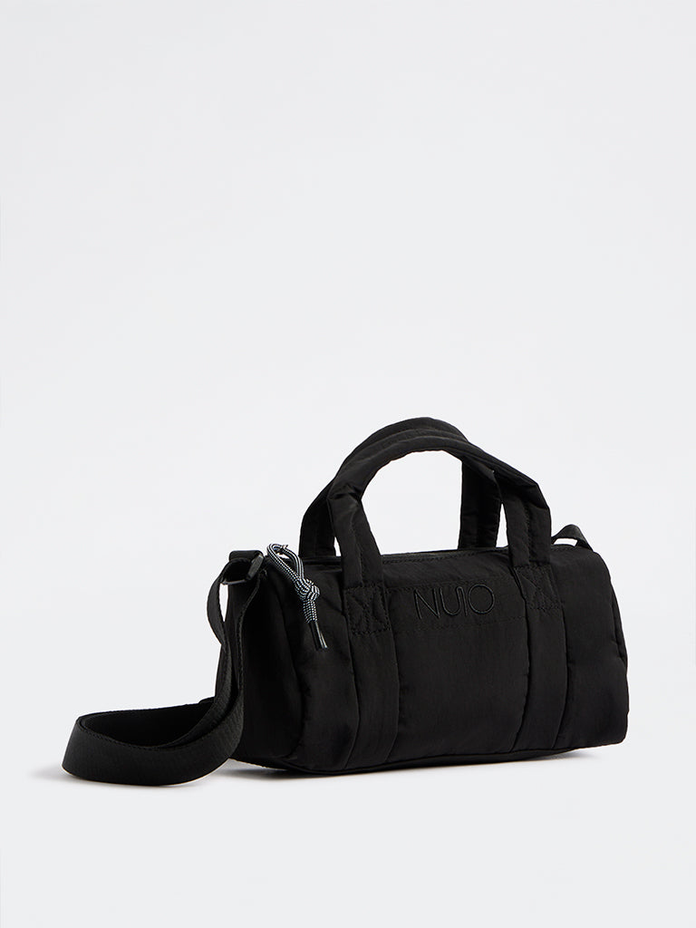 Nuoflexx Black Text Detail Duffle Bag