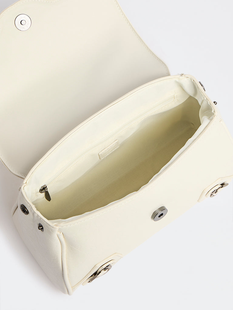 Westside Off-White Hardware-Detail Sling Bag