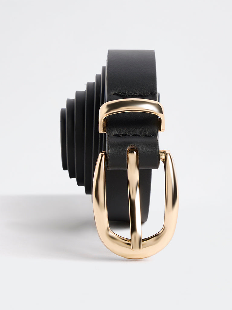 Westside Accessories Black U-Buckle Belt