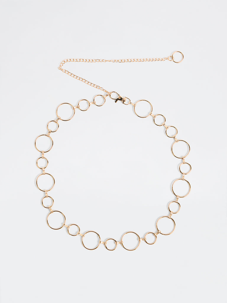 Westside Accessories Gold Metal Link Belt