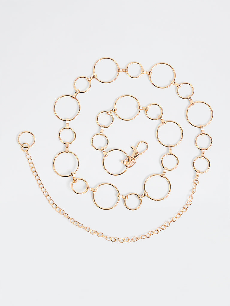 Westside Accessories Gold Metal Link Belt