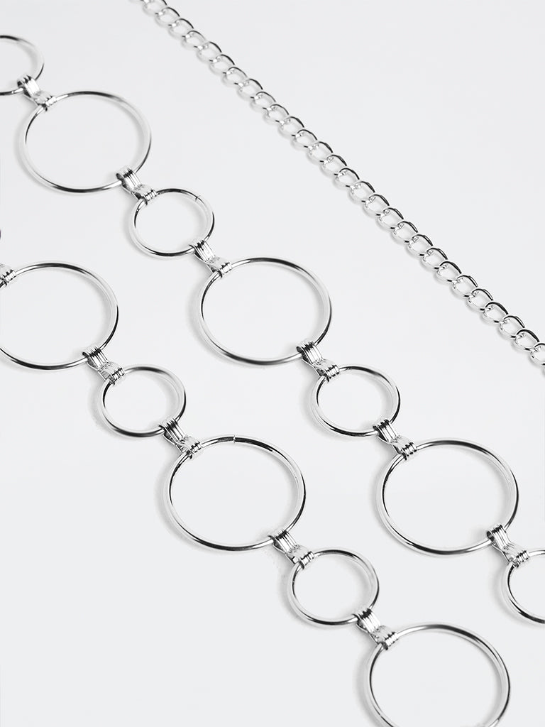 Westside Accessories Silver Metal Link Belt