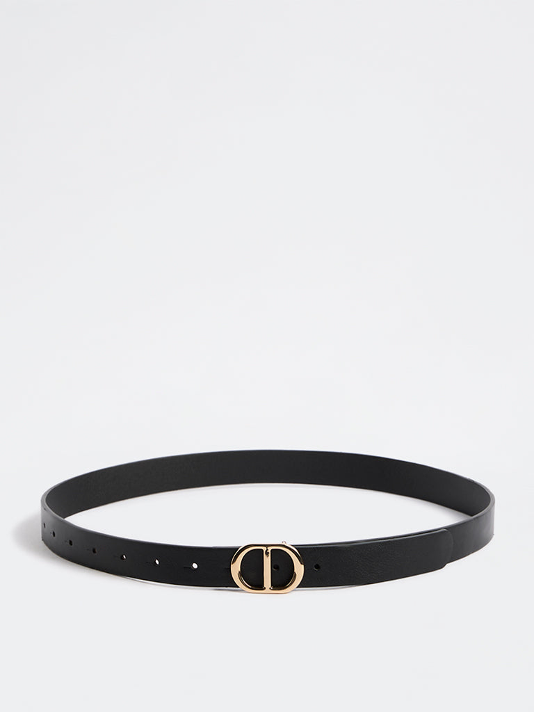 Westside Accessories Black Double-D Buckle Belt