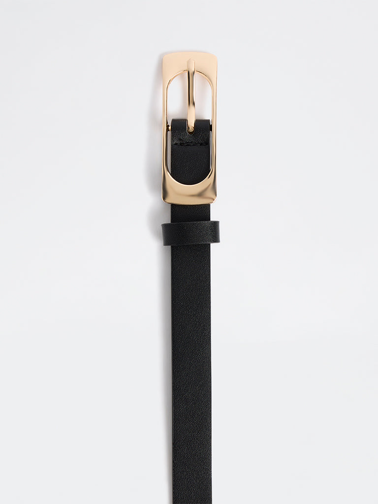 Westside Accessories Black Long Buckle Belt